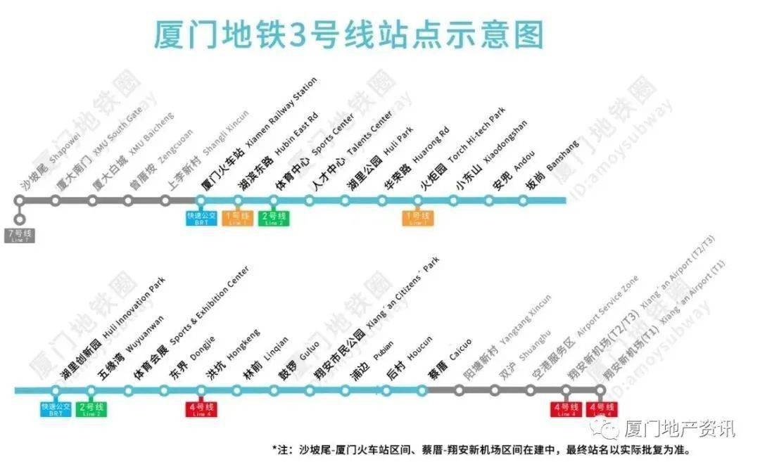 厦门地铁3号线最新动态更新